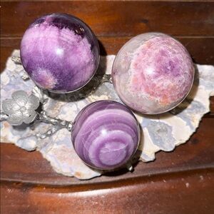 Silk Fluorite Spheres - Price for 1 - 2/13/26- Live Show Listing 🌹🌹